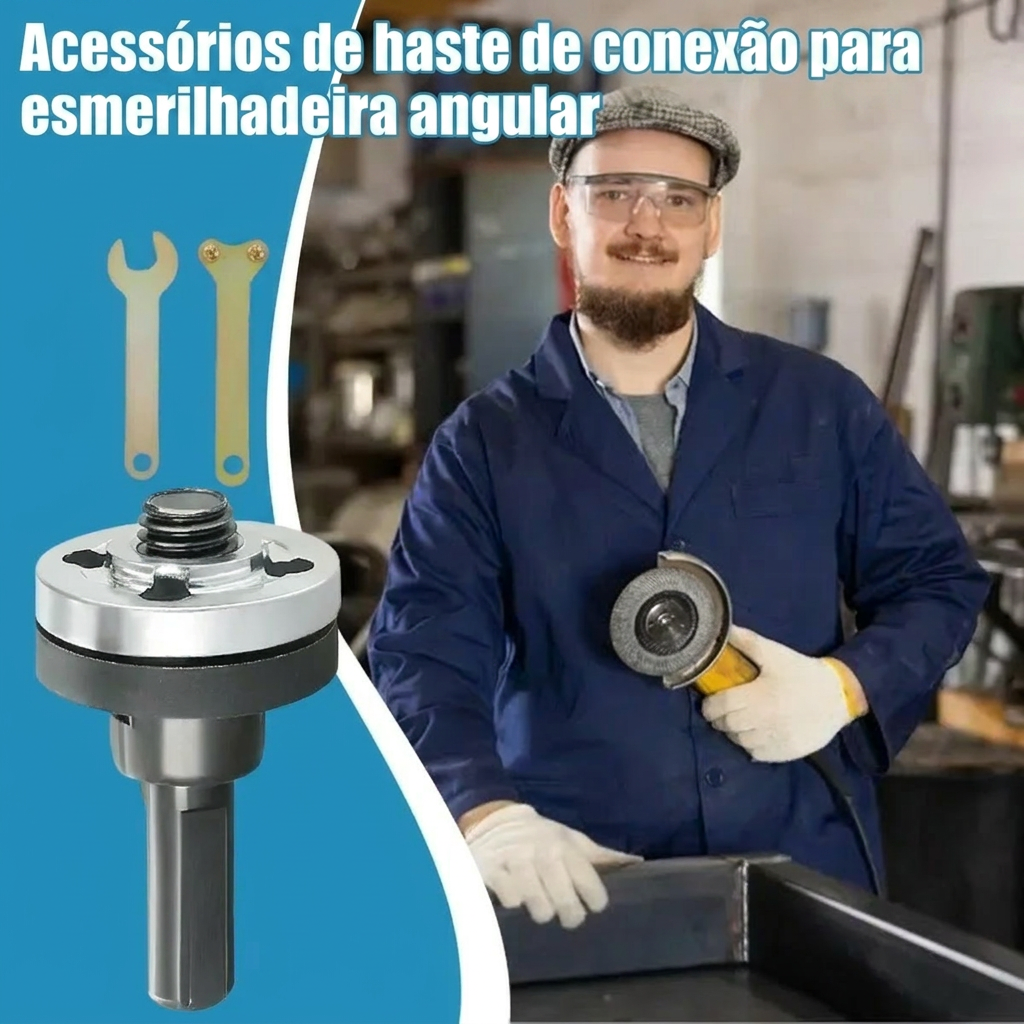 Kit Adaptador para Transformar sua Furadeira ou Parafusadeira em Esmerilhadeira